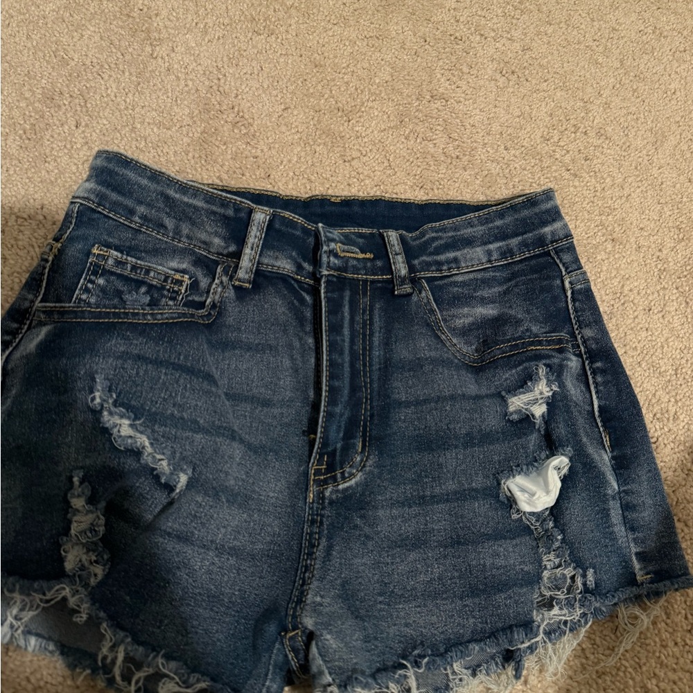 Denim Distressed Women's Shorts